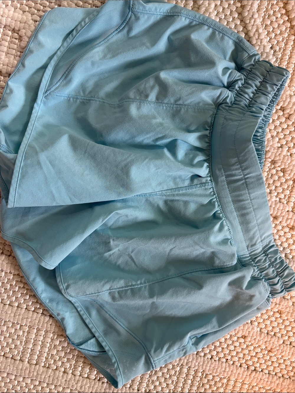 lululemon athletica Light Blue Workout Shorts